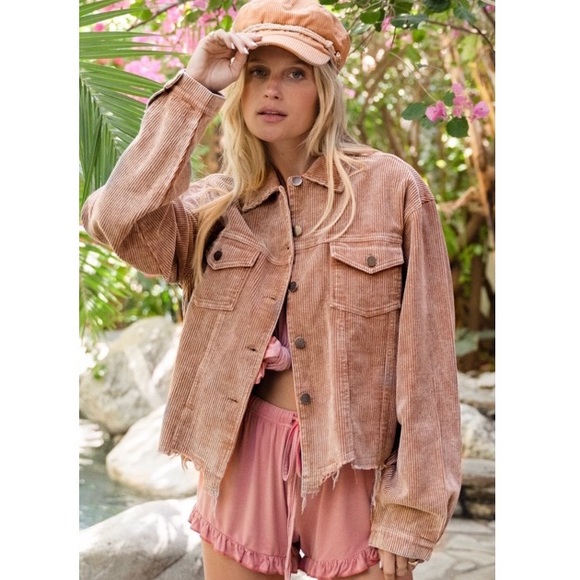 POL Raw Edge Corduroy Jacket - Picture 4 of 10